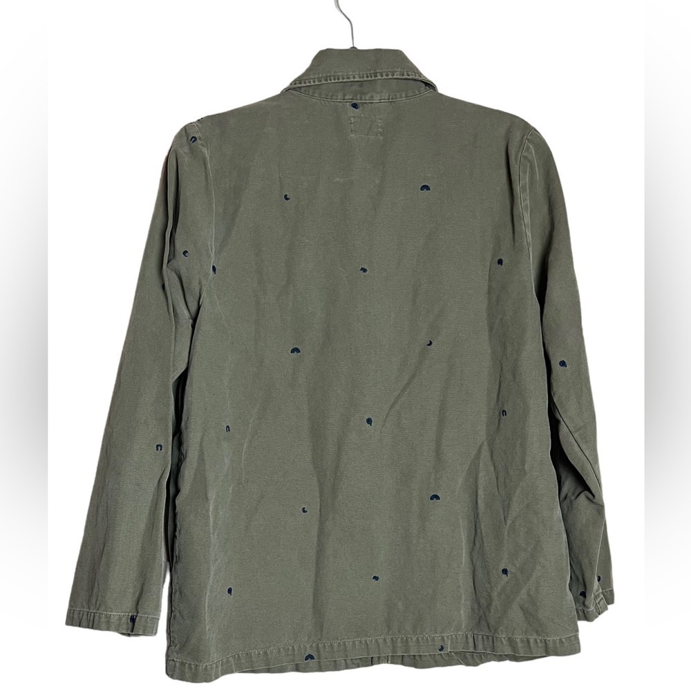 MARINE LAYER women’s green olive long sleeve jacket size M - Picture 7 of 7